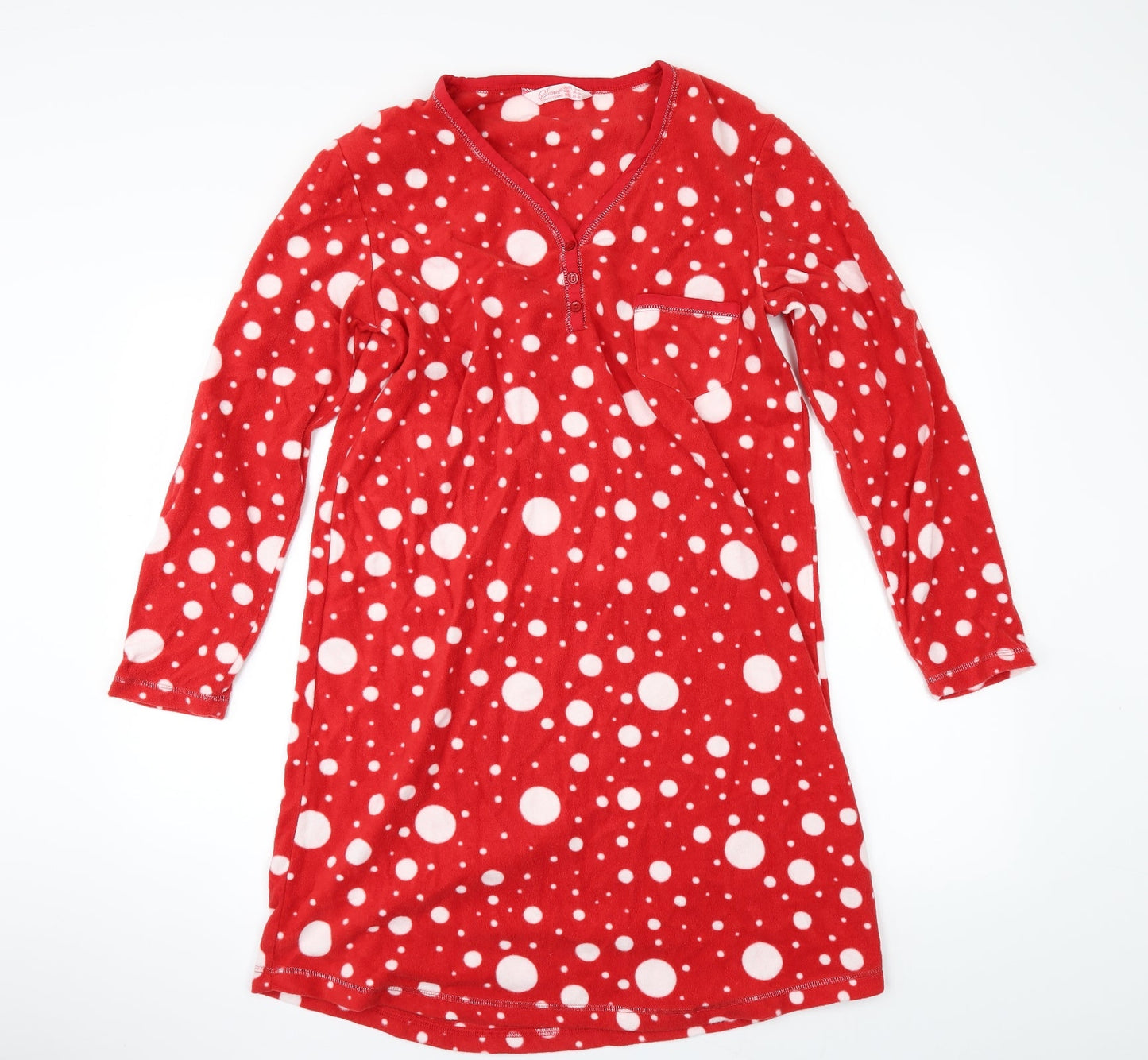 Secret Possesions Womens Red Polka Dot  Top Dress Size 10