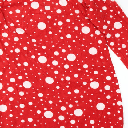 Secret Possesions Womens Red Polka Dot  Top Dress Size 10
