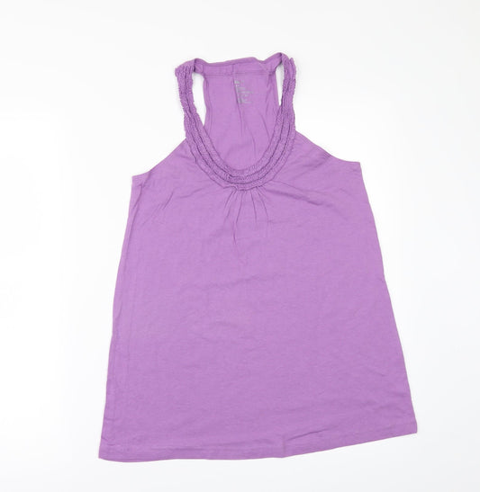 Womens UK Size XS Gap Purple Basic T-Shirt