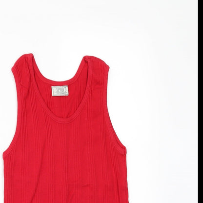 R.I.CLOTHING CO Womens Red   Basic T-Shirt Size XL