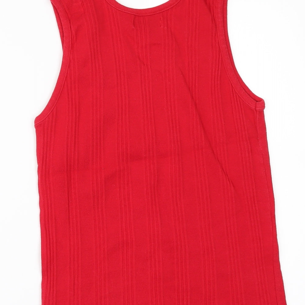 R.I.CLOTHING CO Womens Red   Basic T-Shirt Size XL