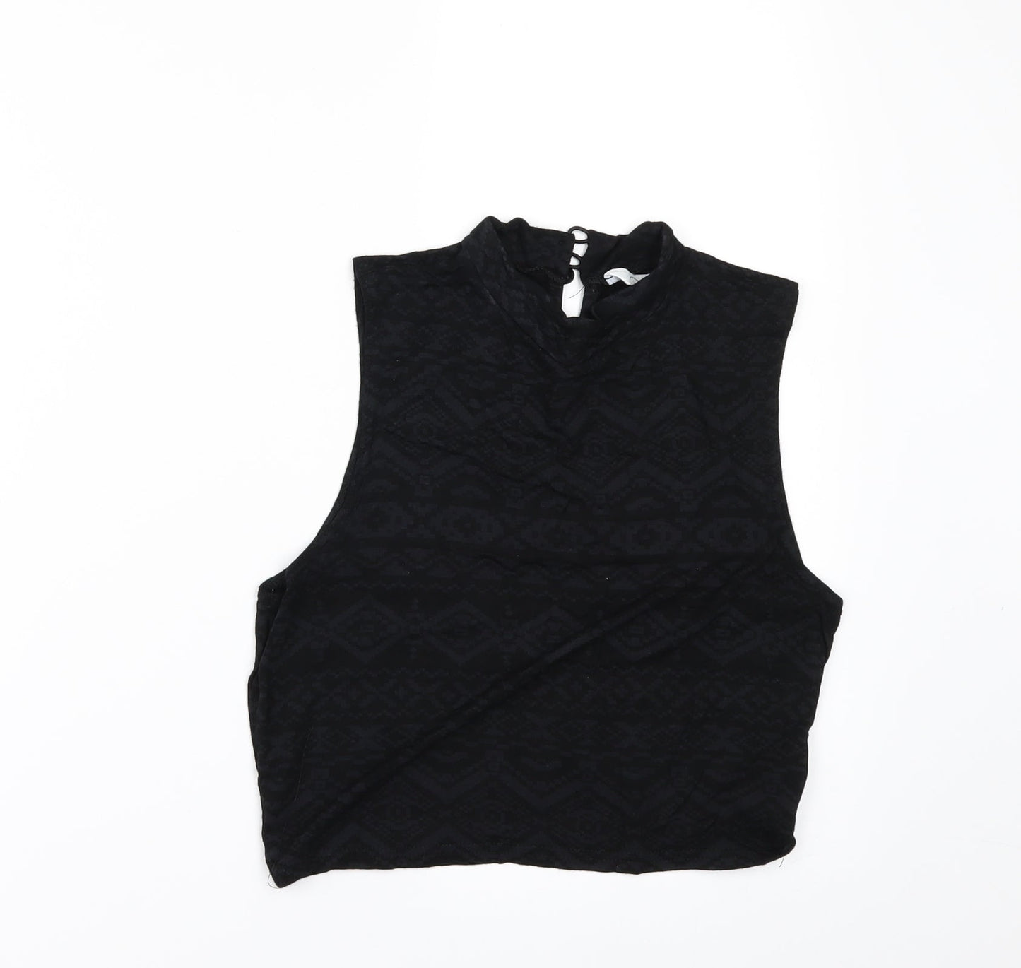 Womens UK Size 12 New Look Black Basic T-Shirt