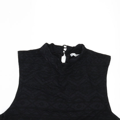Womens UK Size 12 New Look Black Basic T-Shirt