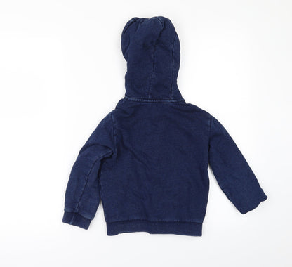 Matalan Boys Blue   Full Zip Hoodie Size 3-4 Years