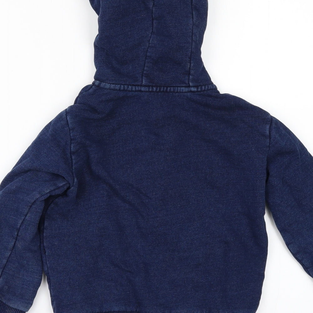Matalan Boys Blue   Full Zip Hoodie Size 3-4 Years