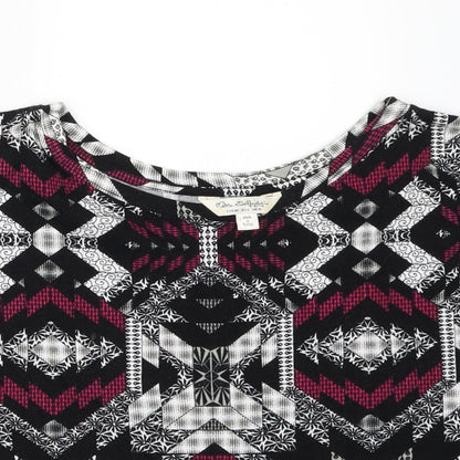 Womens UK Size 10 Miss Selfridge Black Basic T-Shirt