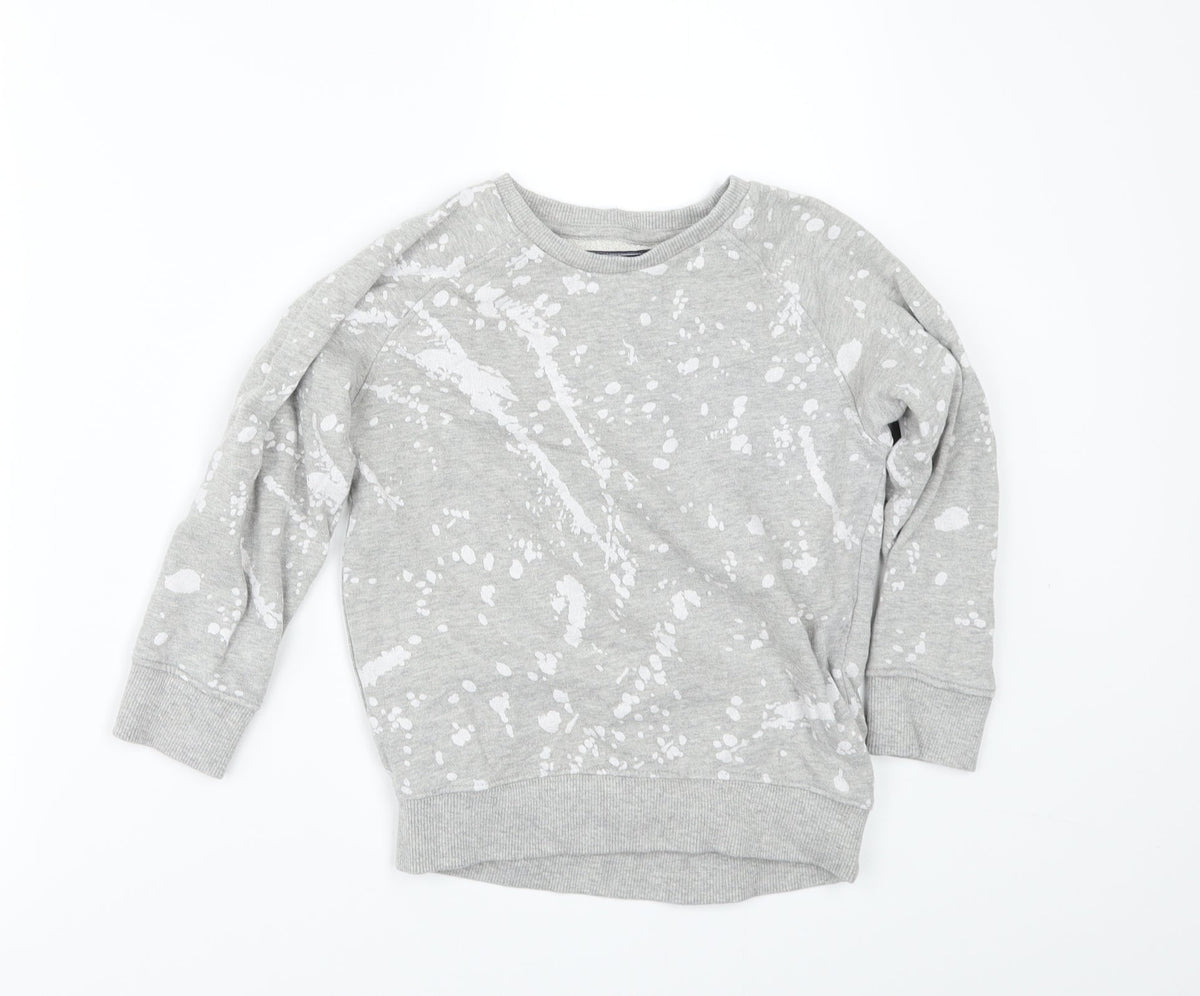 Next Girls Green Polka Dot  Pullover Sweatshirt Size 3-4 Years