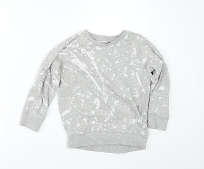 Next Girls Green Polka Dot  Pullover Sweatshirt Size 3-4 Years