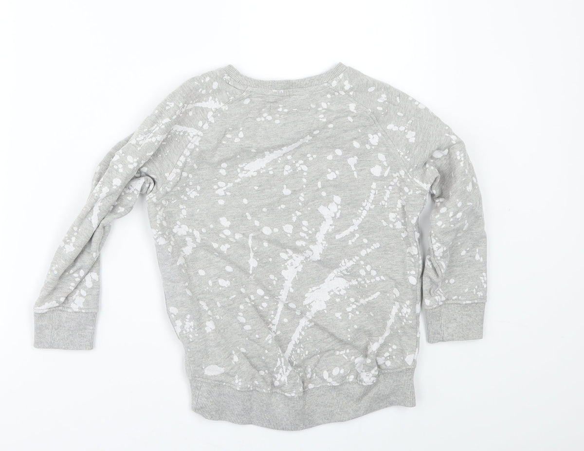 Next Girls Green Polka Dot  Pullover Sweatshirt Size 3-4 Years