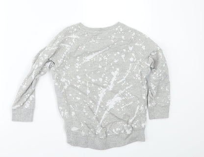 Next Girls Green Polka Dot  Pullover Sweatshirt Size 3-4 Years