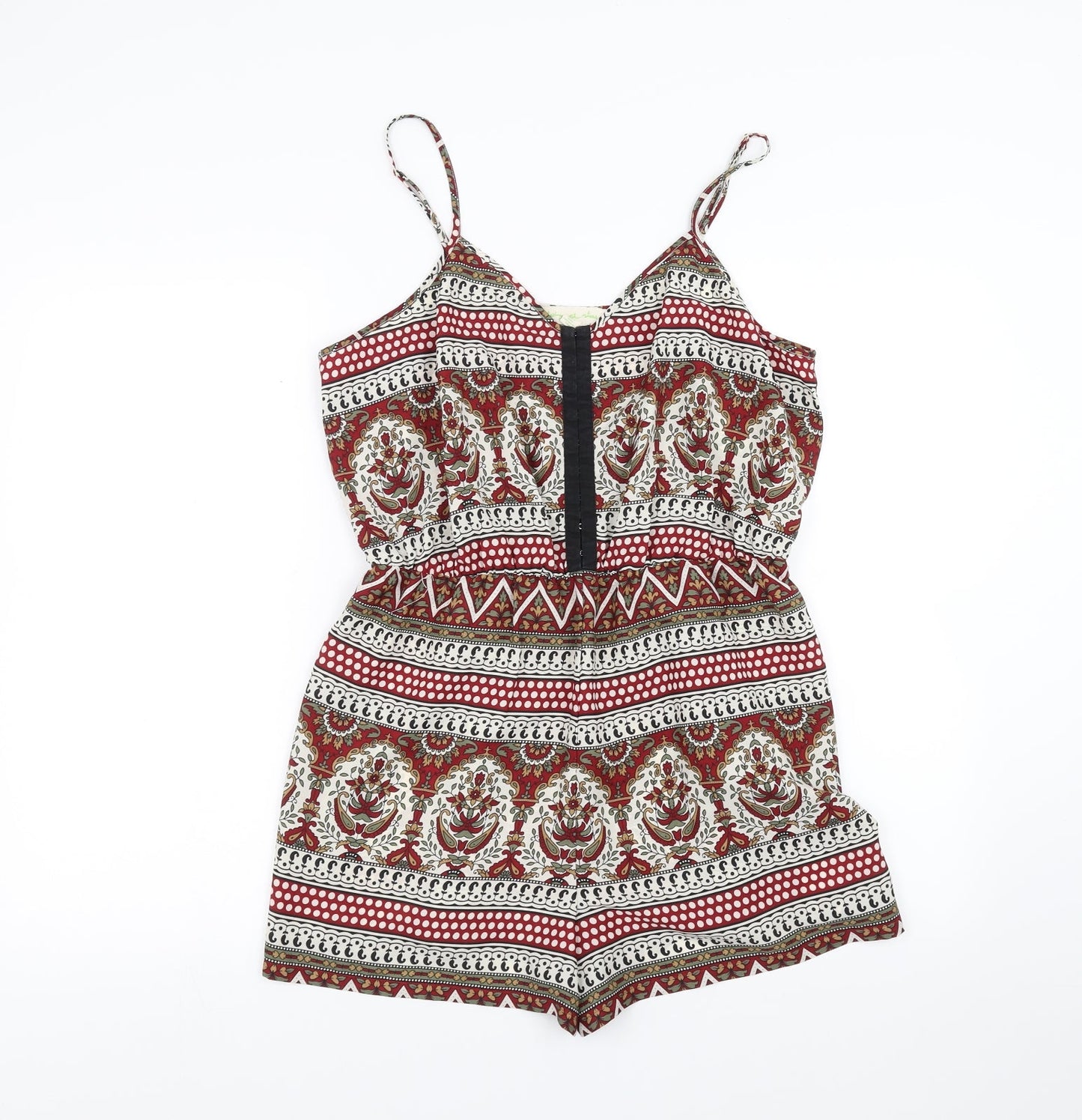 Staring at Stars Womens Multicoloured Floral  Playsuit One-Piece Size L