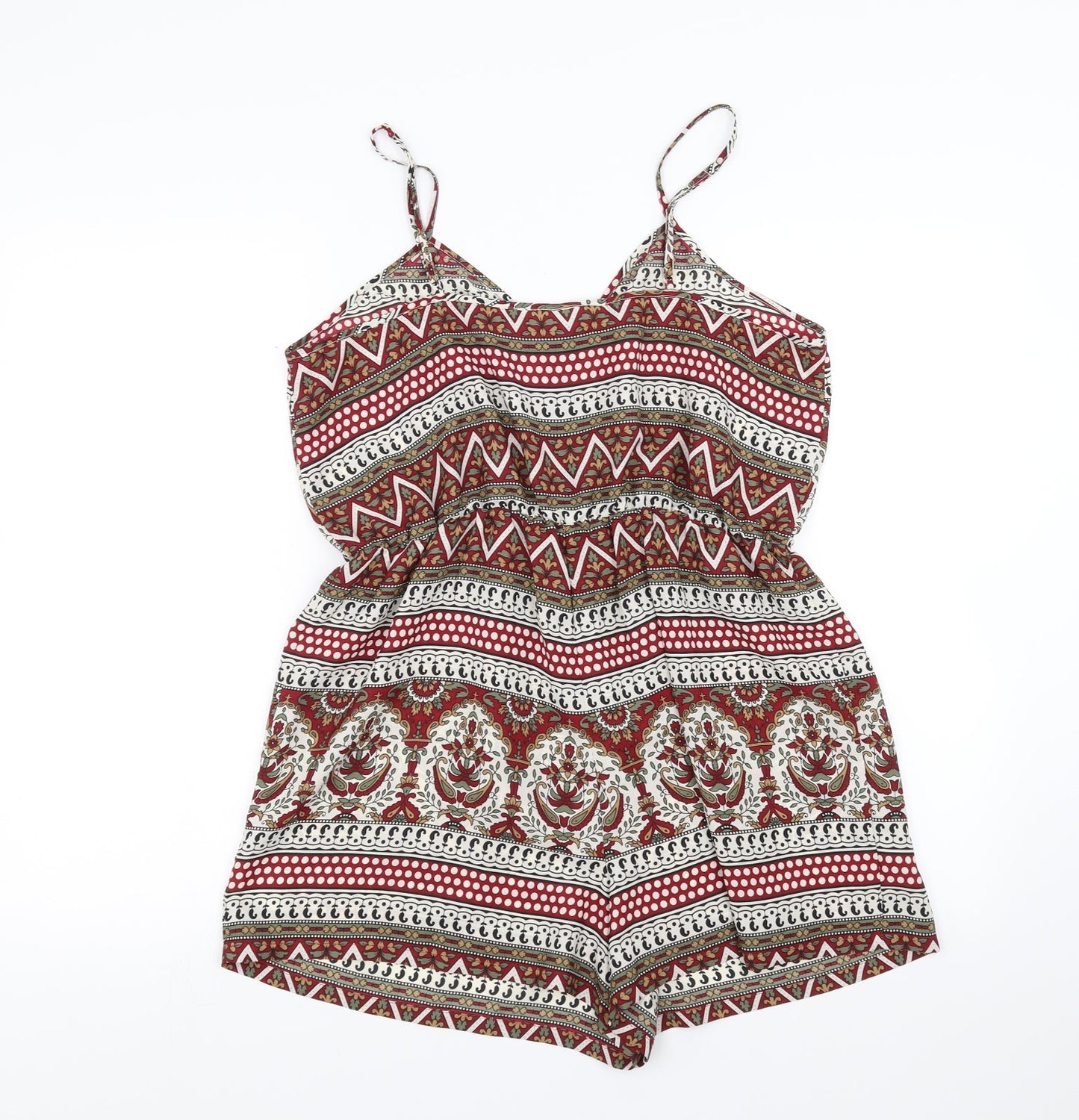 Staring at Stars Womens Multicoloured Floral  Playsuit One-Piece Size L