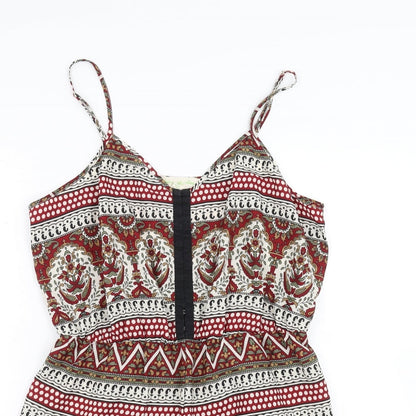 Staring at Stars Womens Multicoloured Floral  Playsuit One-Piece Size L