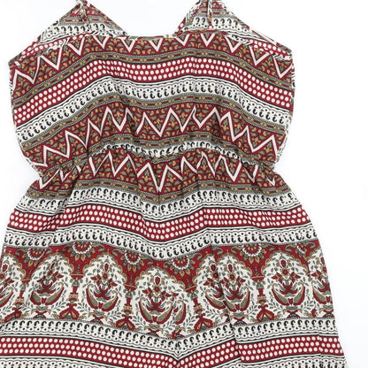 Staring at Stars Womens Multicoloured Floral  Playsuit One-Piece Size L