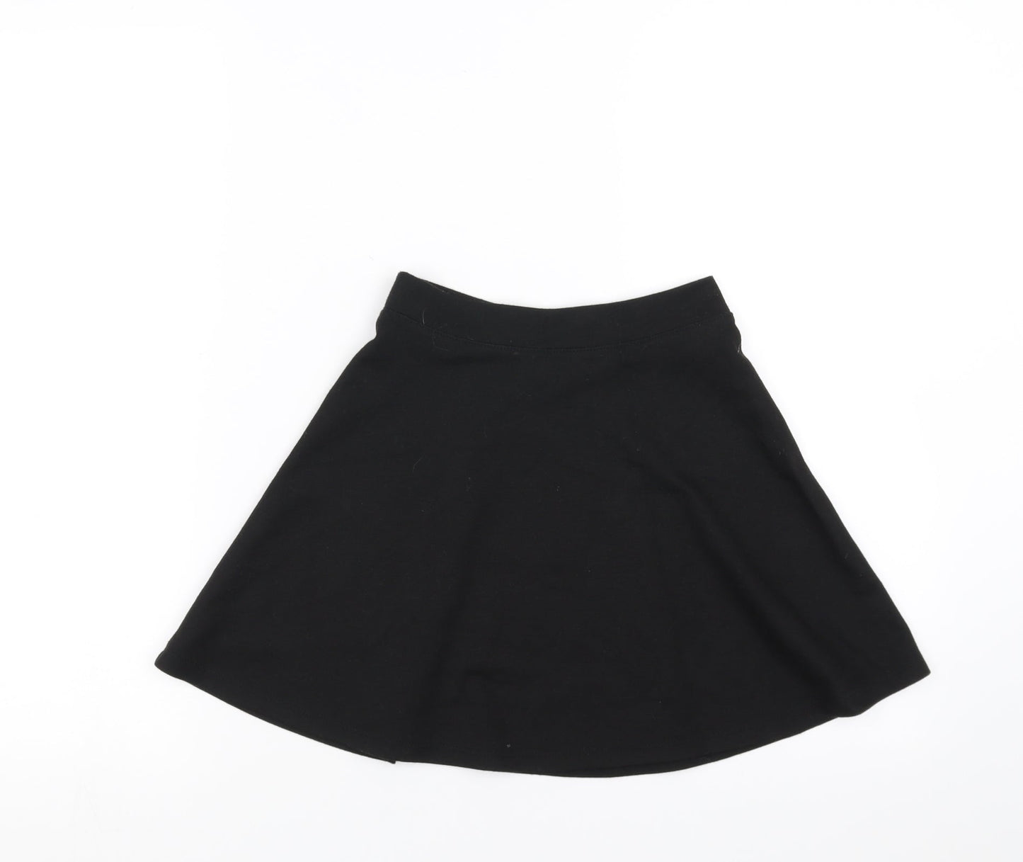 Sainsburys  Girls Black   Skater Skirt Size 8 Years - School