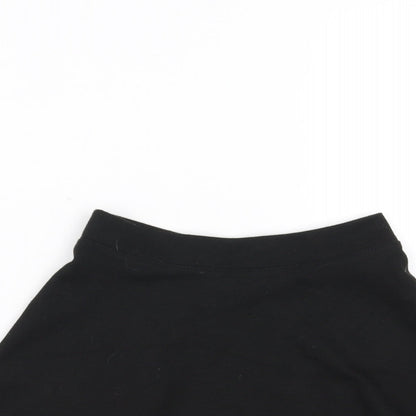 Sainsburys  Girls Black   Skater Skirt Size 8 Years - School