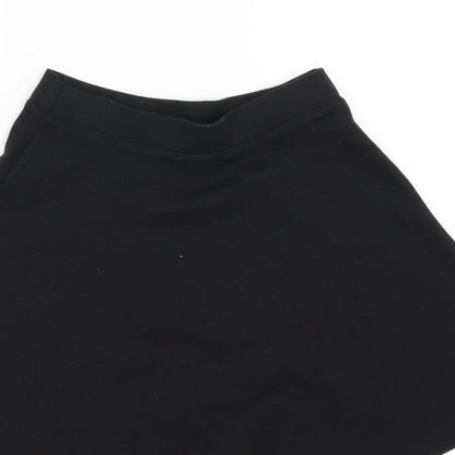 Sainsburys  Girls Black   Skater Skirt Size 8 Years - School