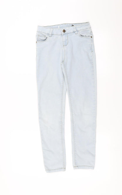 Primark Girls Blue  Denim Skinny Jeans Size 9-10 Years