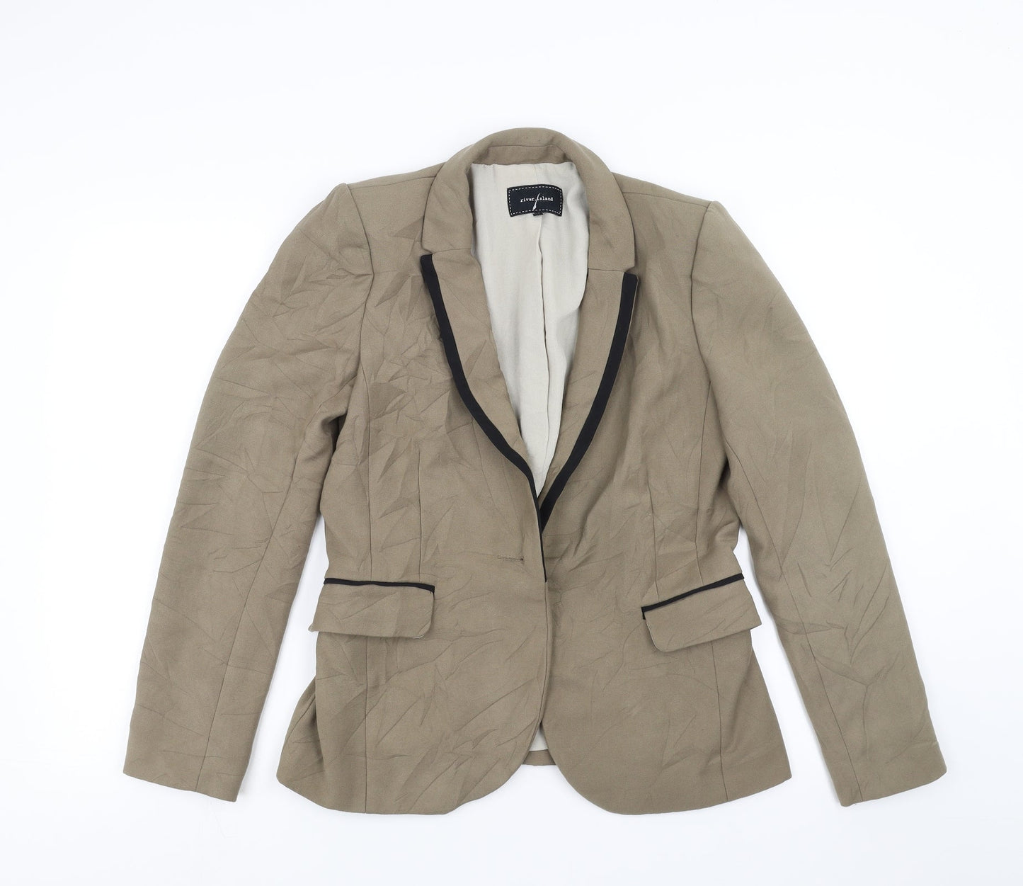 River Island Womens Green   Jacket Blazer Size 10