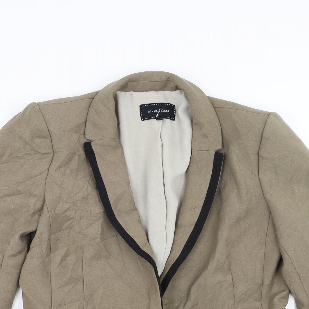 River Island Womens Green   Jacket Blazer Size 10