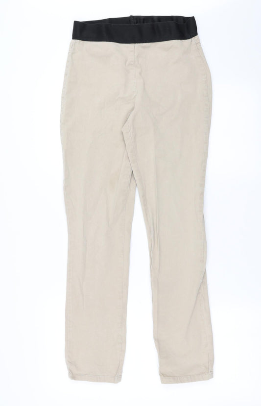 Damart Womens Beige  Denim Jegging Jeans Size 10 L28 in