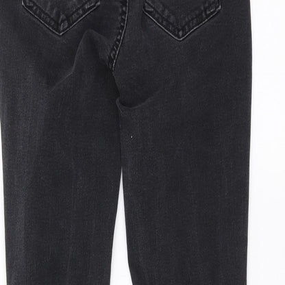 Select Womens Black  Denim Skinny Jeans Size 6 L27 in - distressed