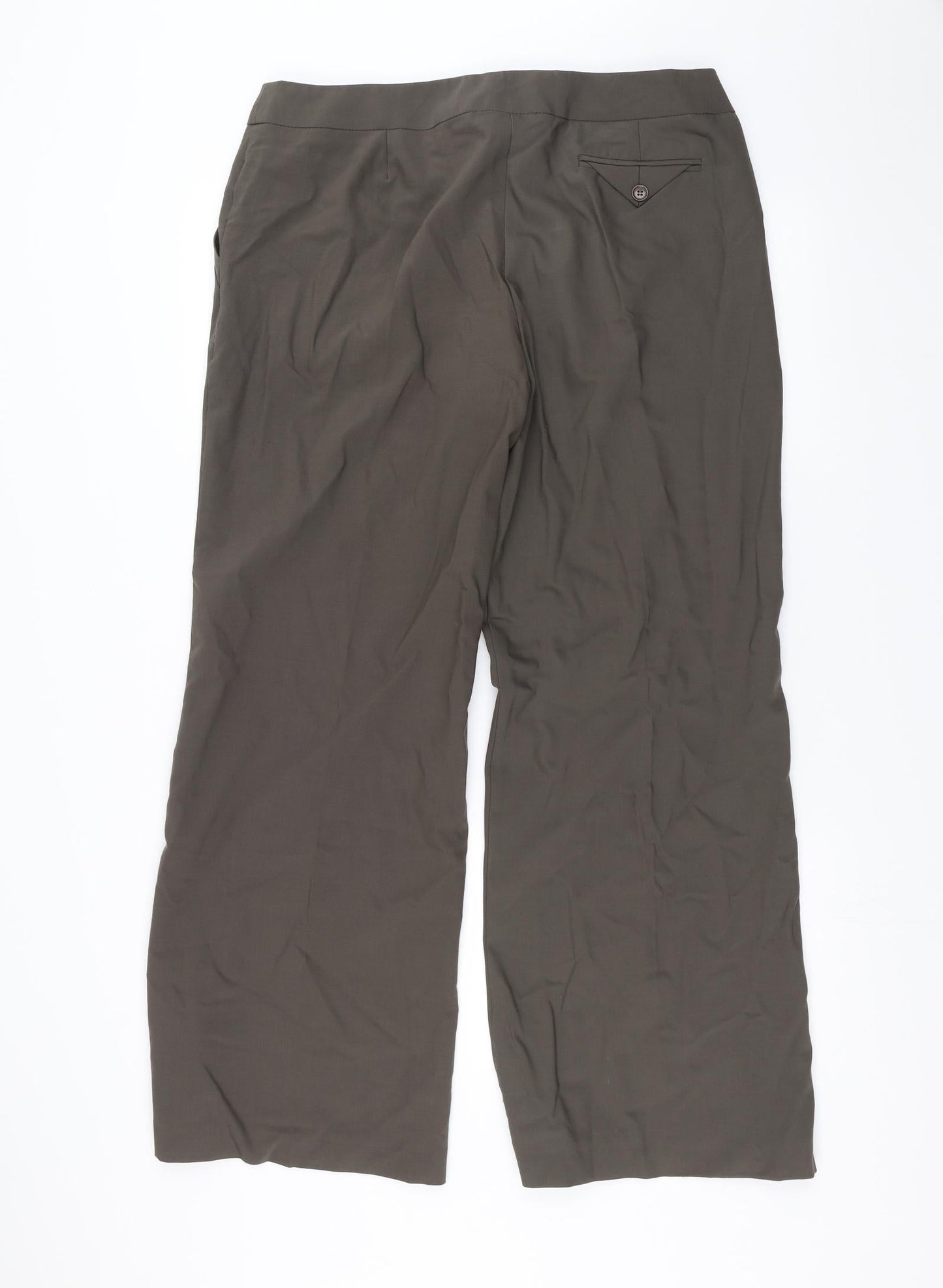 Womens UK Size 16 Marks and Spencer Regular Fit  Green Trousers