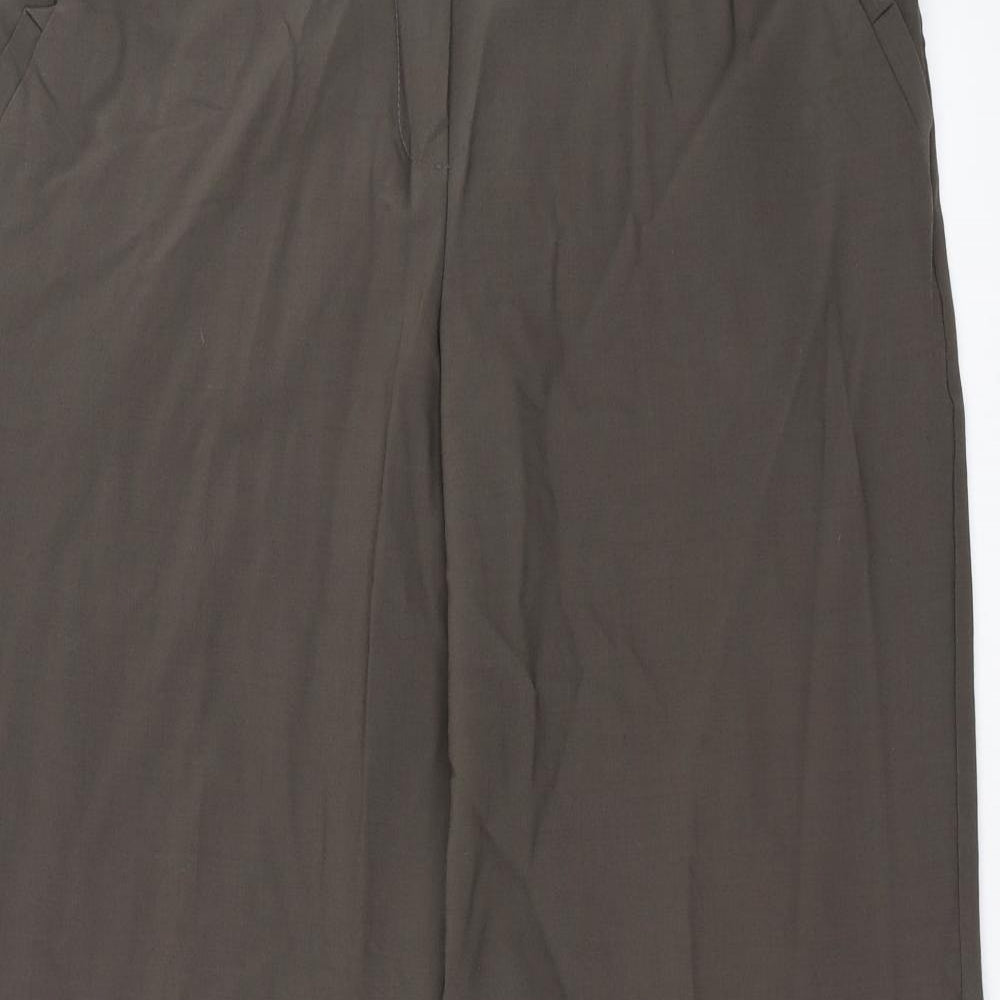 Womens UK Size 16 Marks and Spencer Regular Fit  Green Trousers