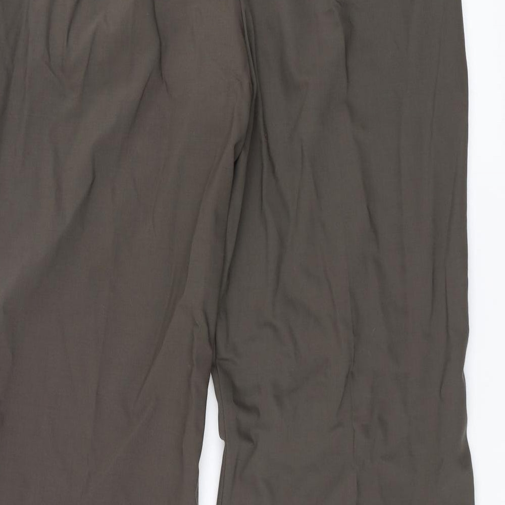 Womens UK Size 16 Marks and Spencer Regular Fit  Green Trousers