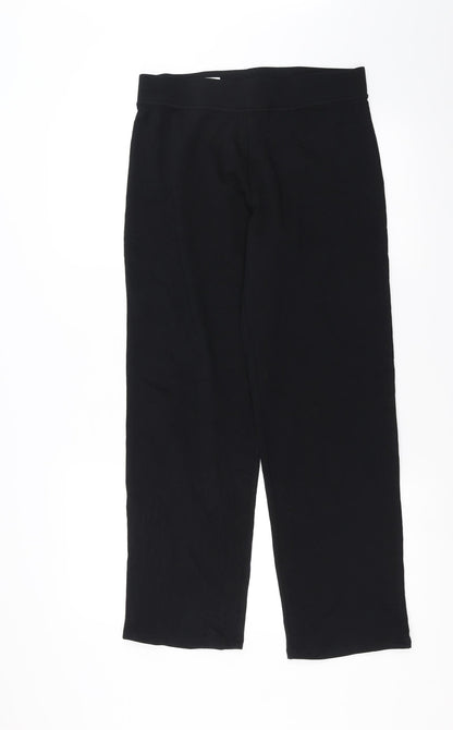 Womens UK Size 12 Marks and Spencer Regular Fit  Black Trousers