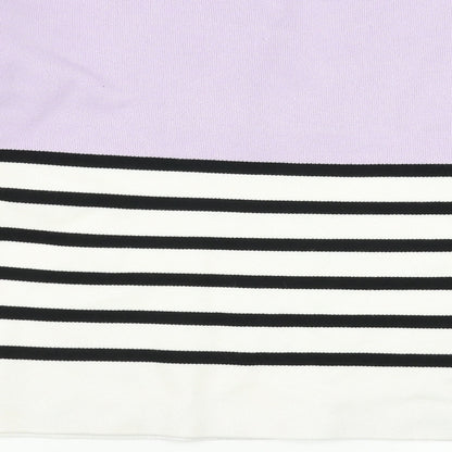 New Look Womens Purple Striped  Pullover Jumper Size L