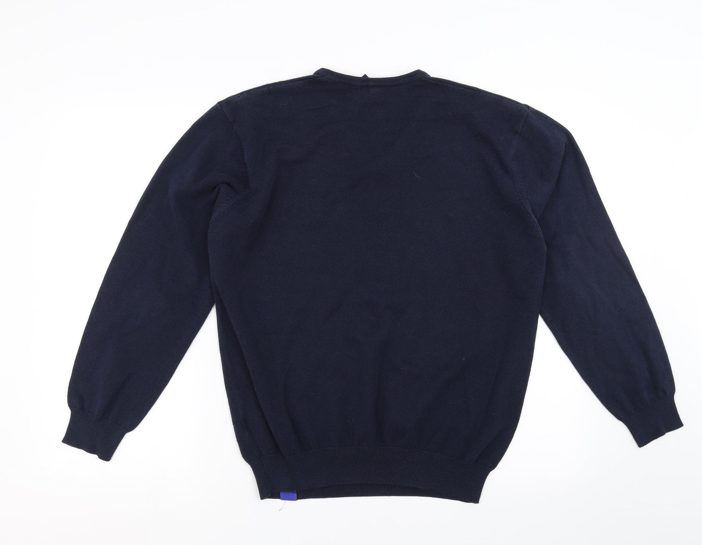 Henbury Mens Blue   Pullover Jumper Size L