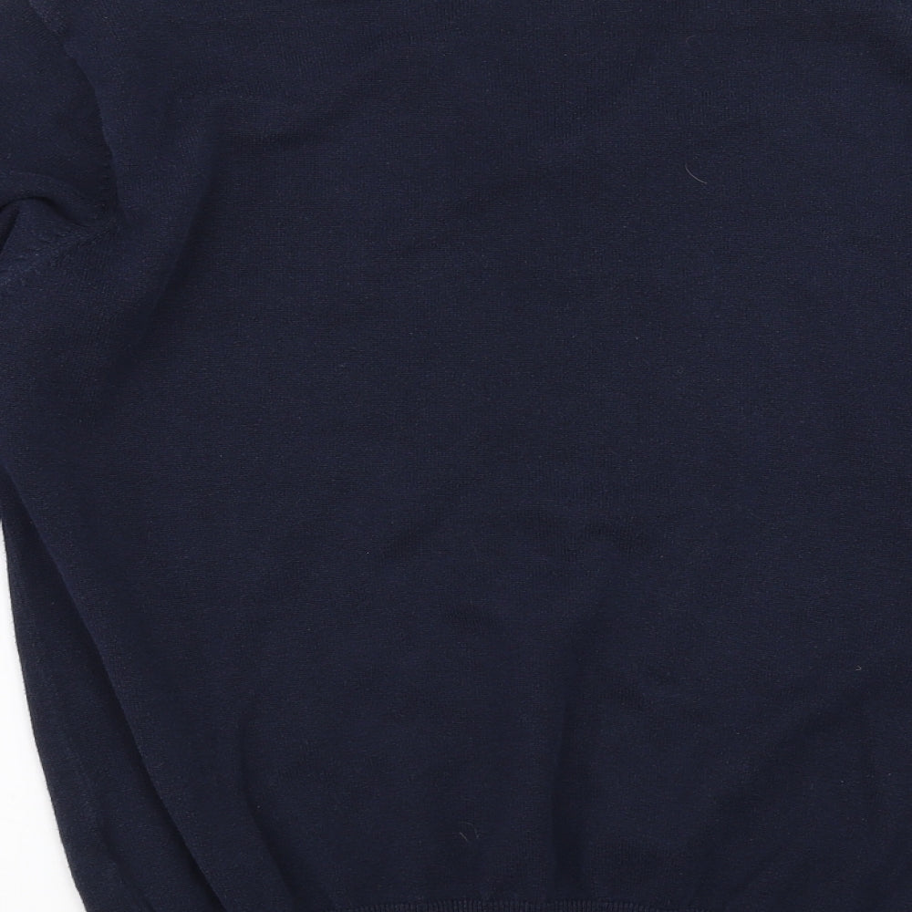 Henbury Mens Blue   Pullover Jumper Size L