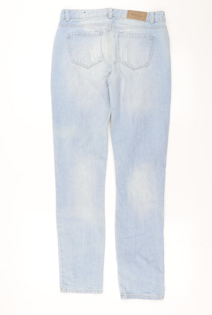 legit denim Womens Blue  Denim Straight Jeans Size 6 L30 in - distressed