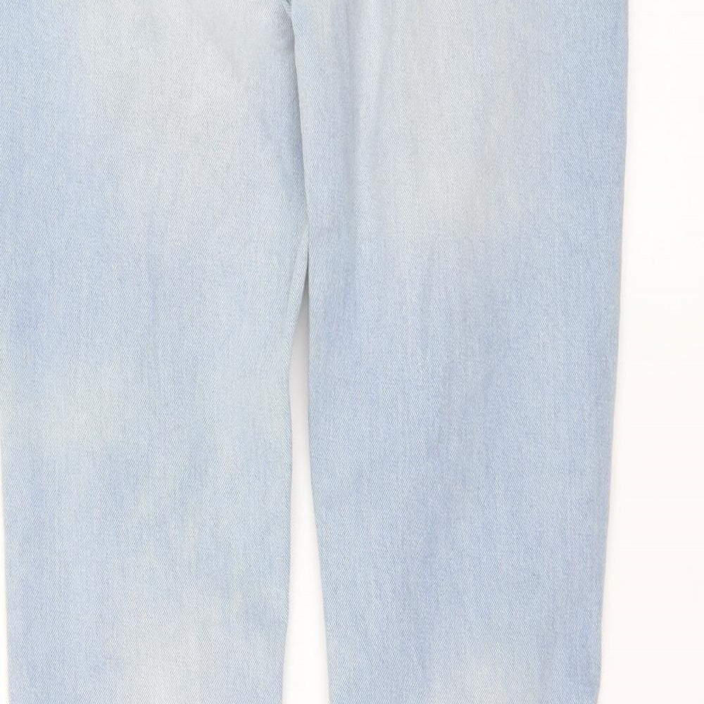 legit denim Womens Blue  Denim Straight Jeans Size 6 L30 in - distressed