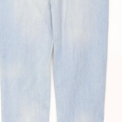 legit denim Womens Blue  Denim Straight Jeans Size 6 L30 in - distressed