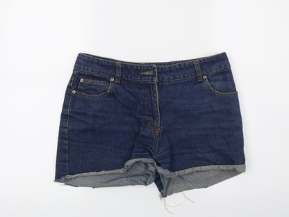 Brooker Womens Blue  Denim Cut-Off Shorts Size 10