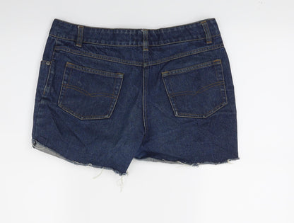 Brooker Womens Blue  Denim Cut-Off Shorts Size 10