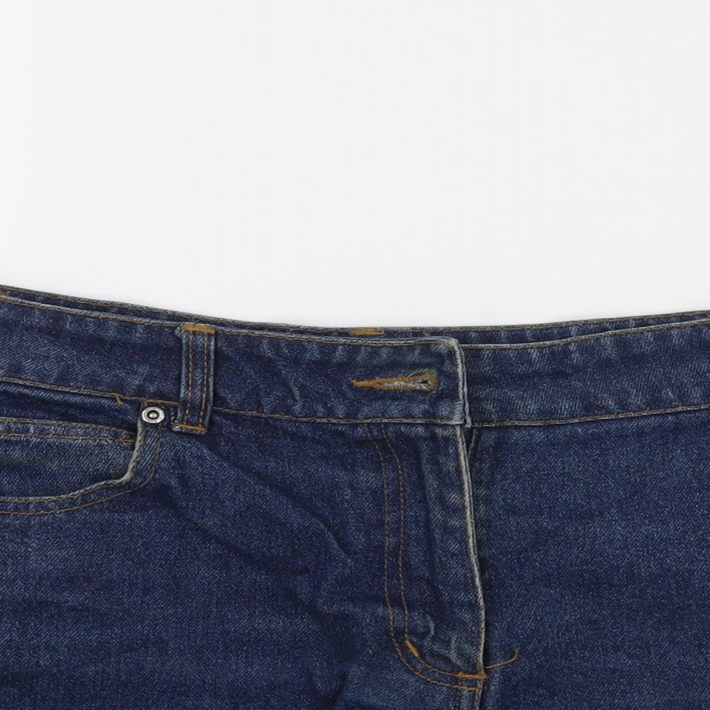 Brooker Womens Blue  Denim Cut-Off Shorts Size 10