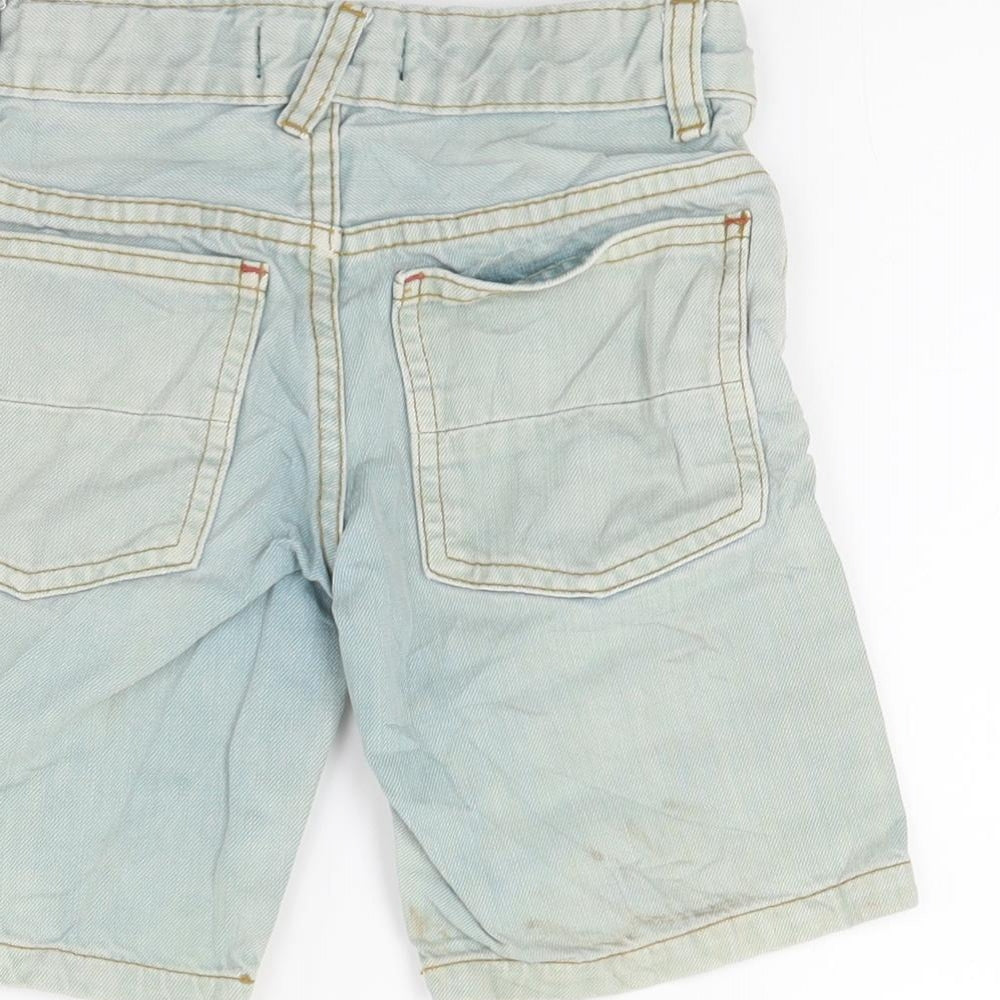 mini bowden Boys Blue  Denim Chino Shorts Size 4 Years