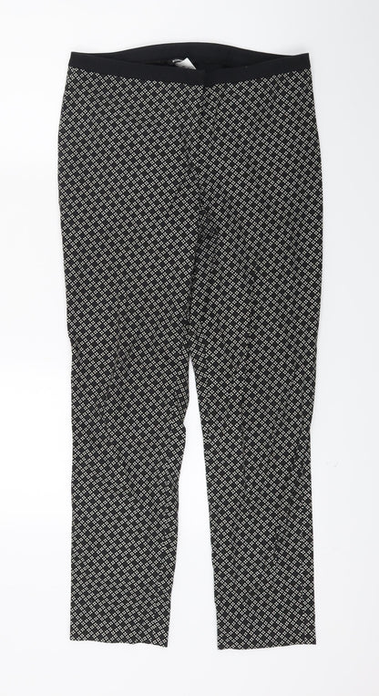 Womens UK Size 10 Roman Regular Fit Jegging Black Trousers