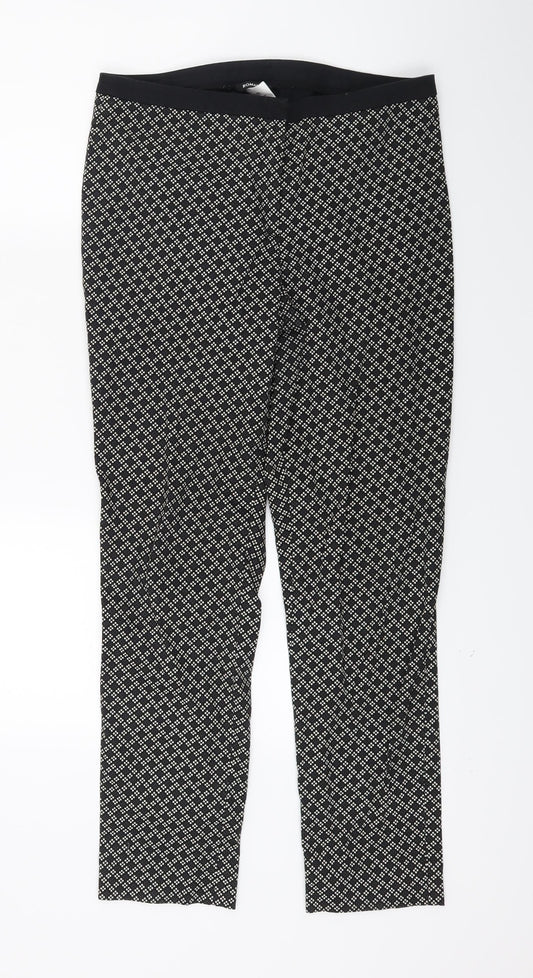 Womens UK Size 10 Roman Regular Fit Jegging Black Trousers