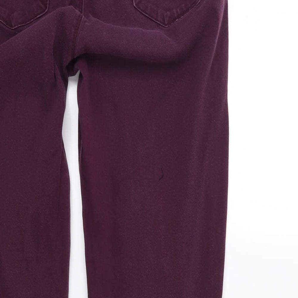 Womens UK Size L Terranova Regular Fit Skinny Purple Jeans