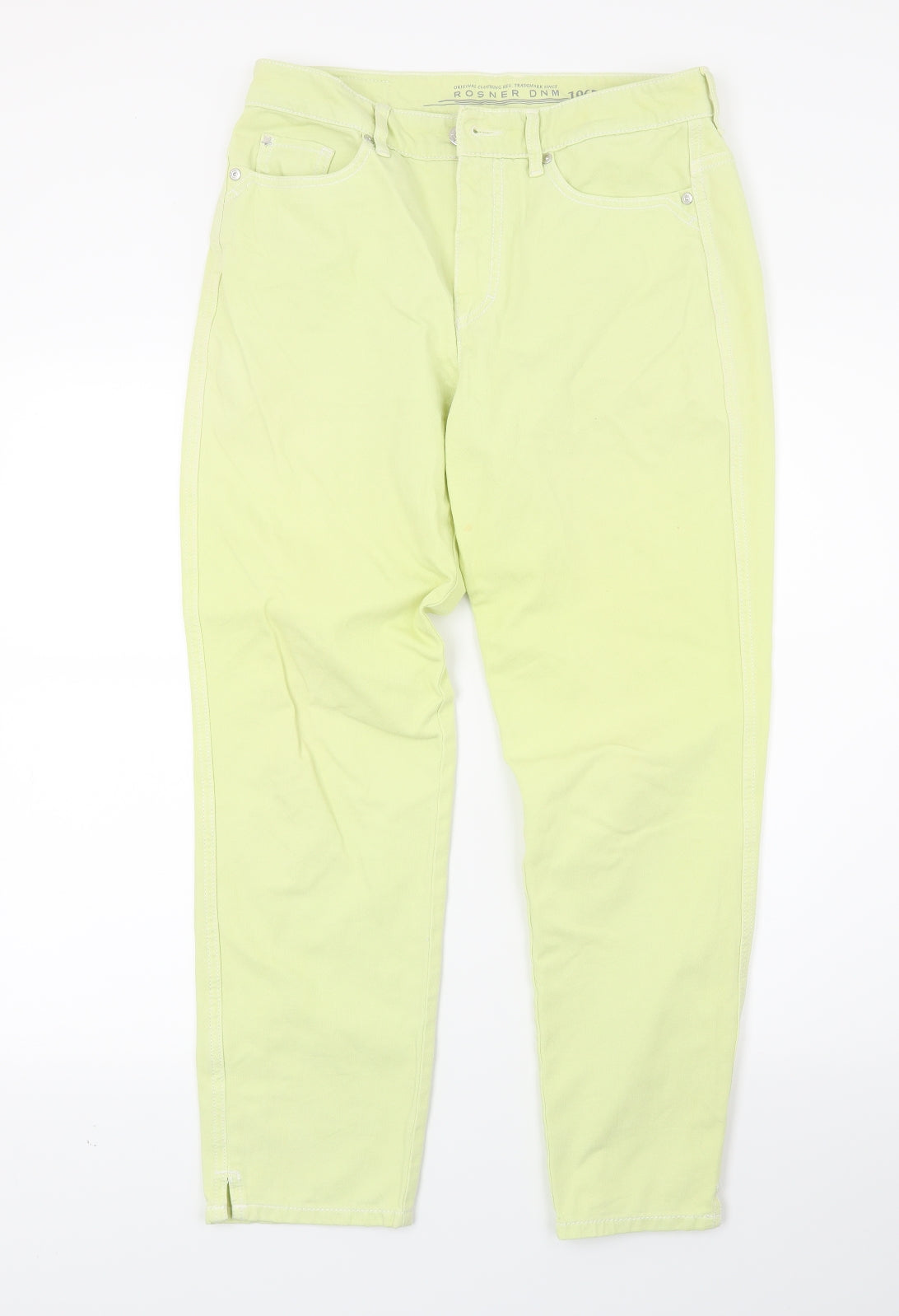 Roner Womens Yellow  Denim Tapered Jeans Size 12 L24 in