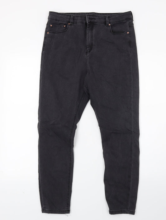 ASOS Womens Black  Denim Skinny Jeans Size 32 L25 in
