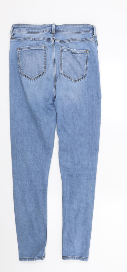 Marks  Womens Blue  Denim Skinny Jeans Size 12 L26 in
