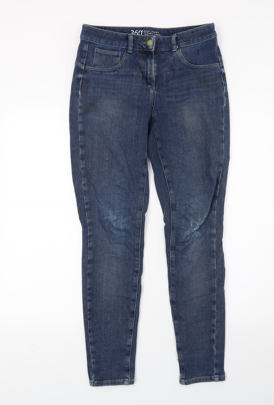 NEXT Womens Blue  Denim Skinny Jeans Size 10 L26 in