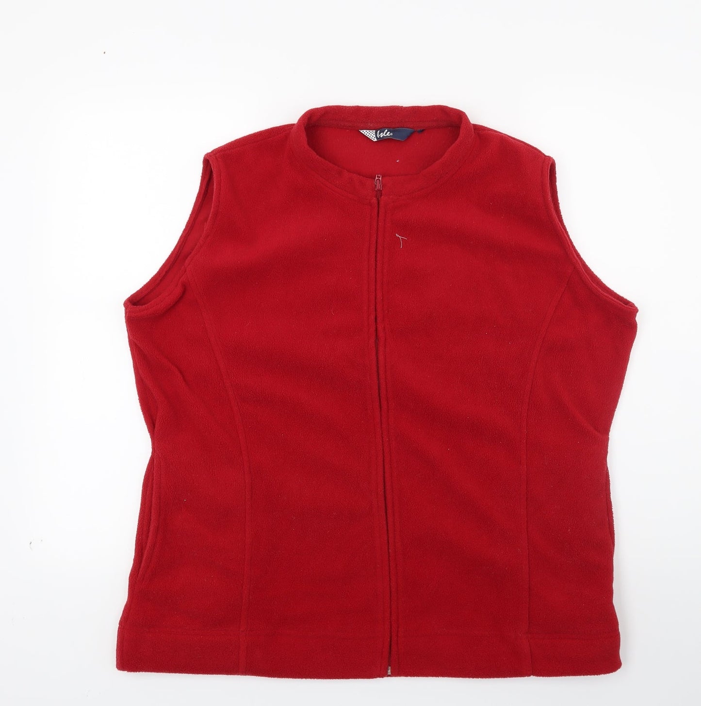 Womens UK Size L isle Red Gilet