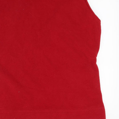 Womens UK Size L isle Red Gilet