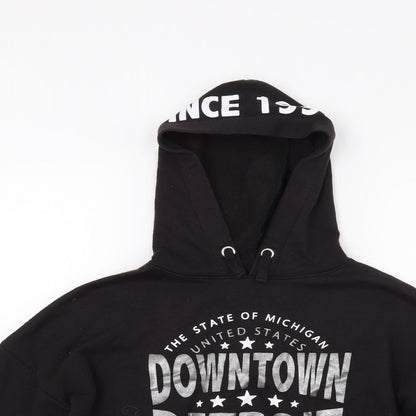 New Look Girls Black   Pullover Hoodie Size 12-13 Years  - Detroit USA